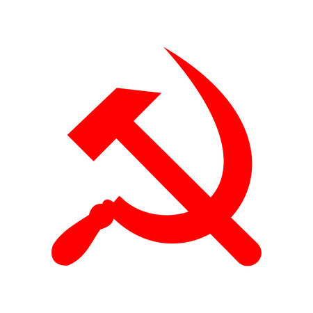 Soviet Union sickle and hammer symbolのイラスト素材