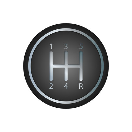 mechanical gearbox. Manual transmission icon. vector illustrationのイラスト素材
