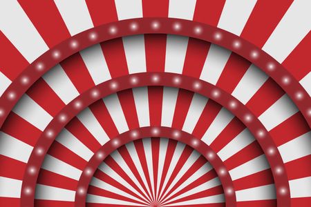Abstract festive background. Circus stage white lines and spotlights.のイラスト素材