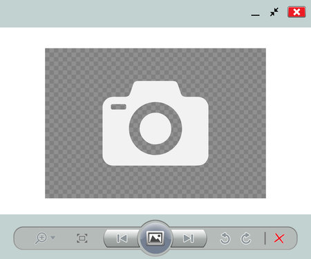 Web image viewer template. Vector illustrationのイラスト素材