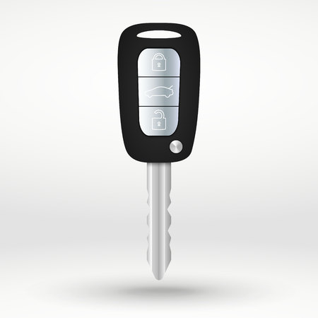 Car key vector illustration isolated on white backgroundのイラスト素材