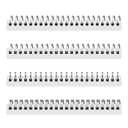 wired spiral for binding book sheetsのイラスト素材