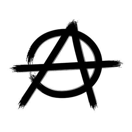 Anarchy symbol. Vector signのイラスト素材