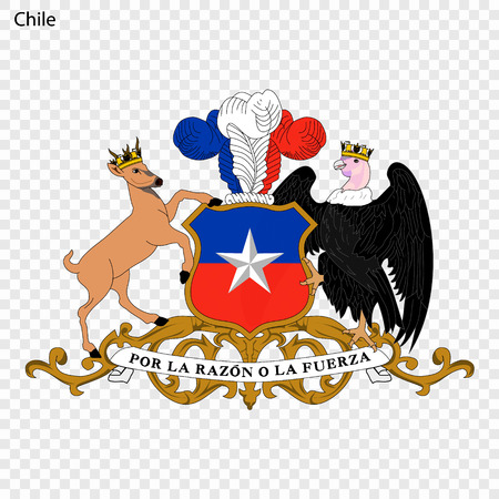 Emblem of Chile. National Symbolのイラスト素材