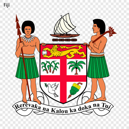 Emblem of Fiji. National Symbolのイラスト素材