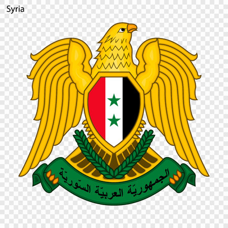 Symbol of Syria. National emblemのイラスト素材