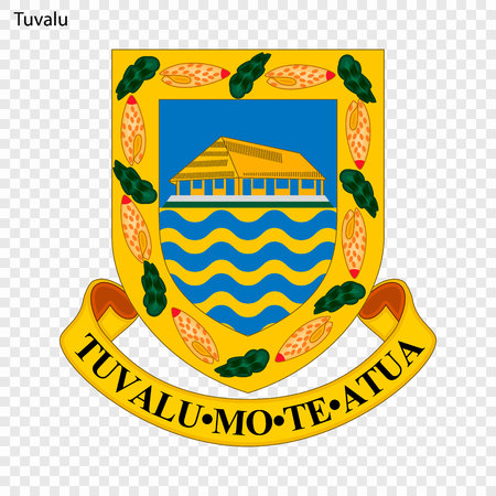 Emblem of Tuvalu. National Symbolのイラスト素材