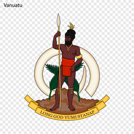 Emblem of Vanuatu. National Symbolのイラスト素材