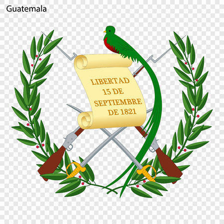 Symbol of Guatemala. National emblemのイラスト素材
