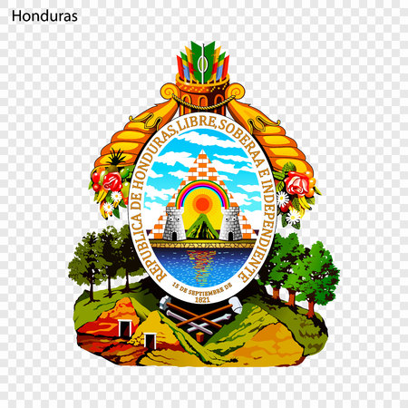 Symbol of Honduras. National emblemのイラスト素材