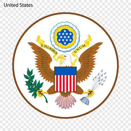 Symbol of United States . National emblemのイラスト素材