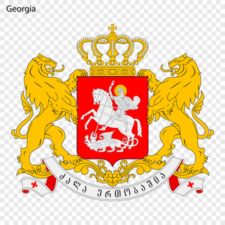 Symbol of Georgia. National emblemのイラスト素材