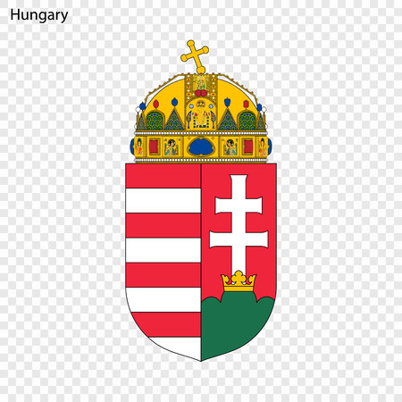 Symbol of Hungary. National emblemのイラスト素材