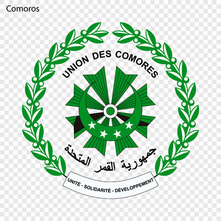 Symbol of Comoros. National emblemのイラスト素材