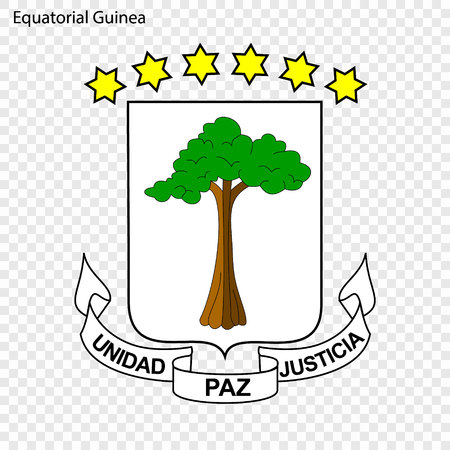 Symbol of Equatorial Guinea. National emblemのイラスト素材