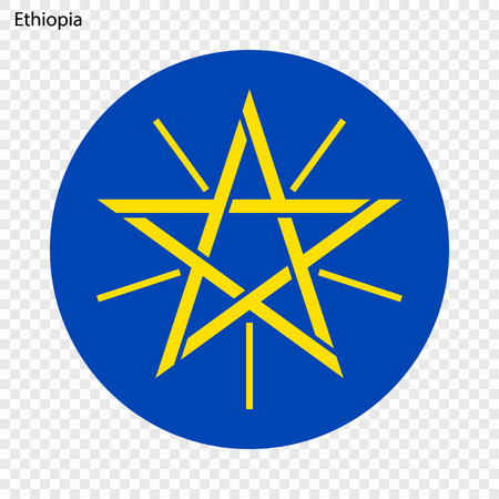 Symbol of Ethiopia. National emblemのイラスト素材