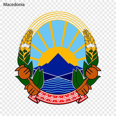 Symbol of Macedonia. National emblemのイラスト素材