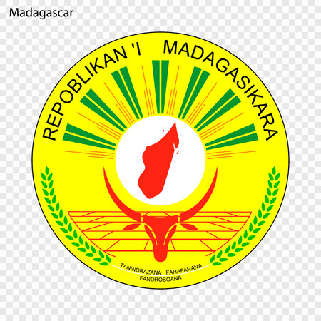 Symbol of Madagascar. National emblemのイラスト素材