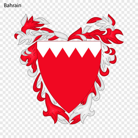 Symbol of Bahrain. National emblemのイラスト素材
