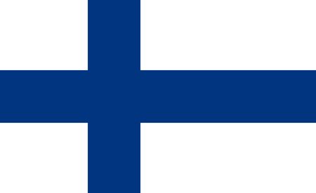 Simple flag of Finland. Correct size, proportion, colors.のイラスト素材