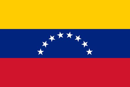 Simple flag of Venezuela. Correct size, proportion, colors.のイラスト素材