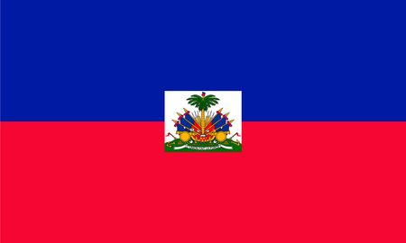 Simple flag of Haiti. Correct size, proportion, colors.のイラスト素材