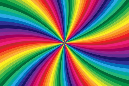 Rainbow Colored Swirl Twisting Backgroundのイラスト素材