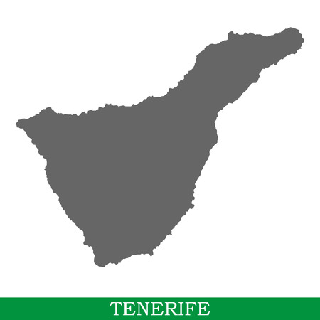 High quality map of Tenerife is the island of Spain. Canary Islandsのイラスト素材