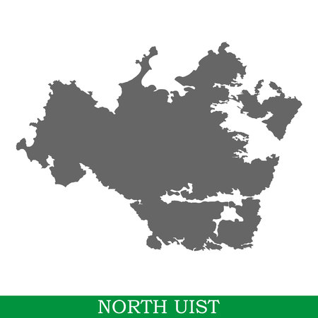High quality map of North Uist is a island in United Kingdomのイラスト素材