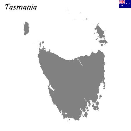 High Quality map is a state of Australiaのイラスト素材