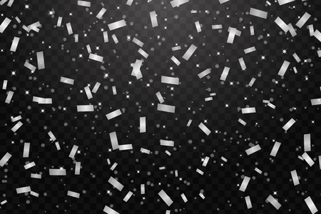 Vector illustration of holiday confetti pattern for greeting cardsのイラスト素材