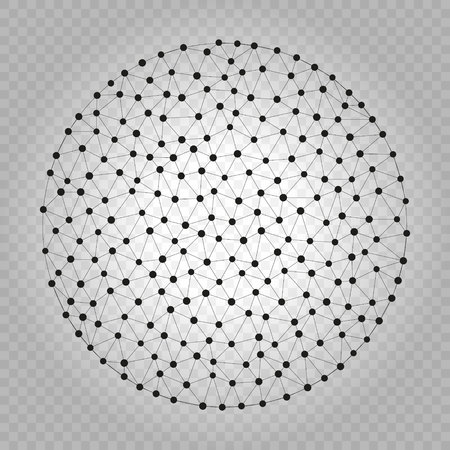 Futuristic background with molecules or structureのイラスト素材