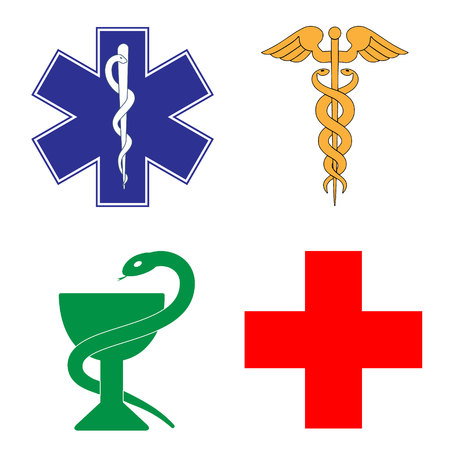 Medical symbol of the Emergency - Star of Lifeのイラスト素材