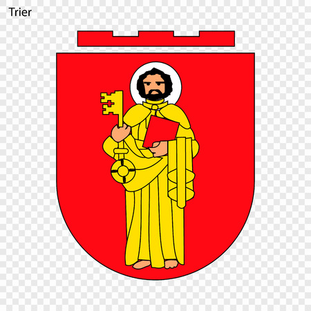 Emblem of Trier. City of Germany. Vector illustrationのイラスト素材
