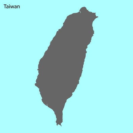High quality map of Taiwan is the islandのイラスト素材