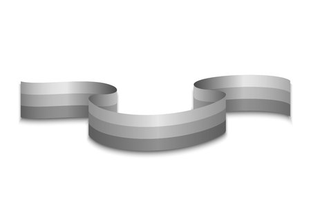 Ribbon on a white background. Template for your design project. Vector illustrationのイラスト素材