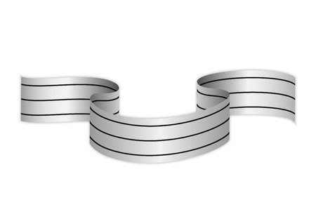 Ribbon on a white background. Template for your design project. Vector illustrationのイラスト素材