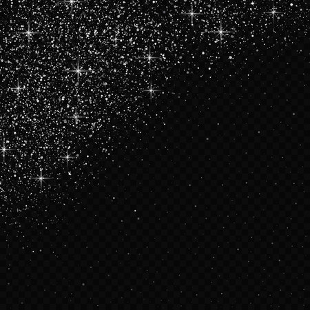 Falling snow. Abstract snowflake background. Fall of snow with snowdriftのイラスト素材