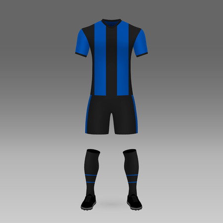 football kit Brugge, shirt template for soccer jersey. Vector illustrationのイラスト素材