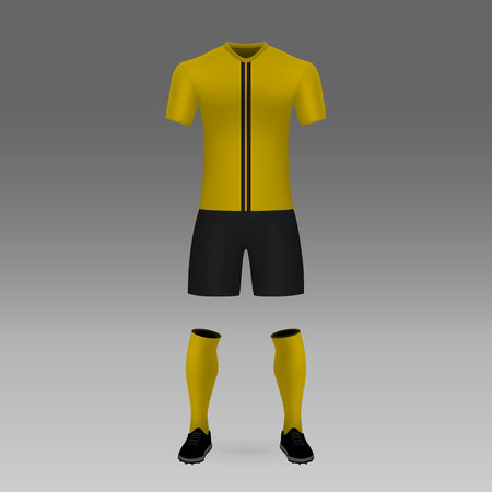 football kit Young Boys, shirt template for soccer jersey. Vector illustrationのイラスト素材