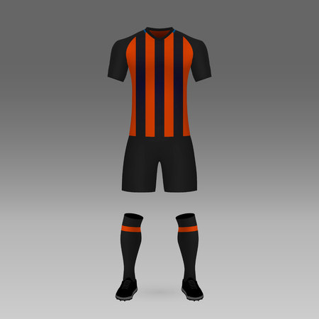 football kit Shakhtar Donetsk, shirt template for soccer jersey. Vector illustrationのイラスト素材