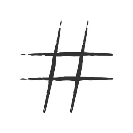 Hashtag sign icon. vector illustrationのイラスト素材