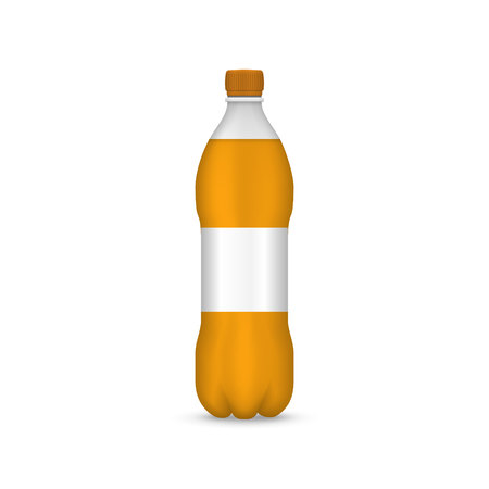 Empty realistic plastic bottle . Template for your designのイラスト素材