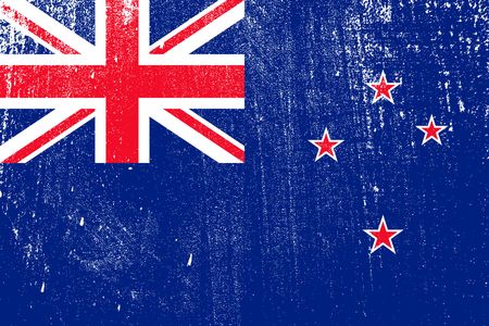 grunge styled flag of New Zealand . Template for your design . Template for your designのイラスト素材