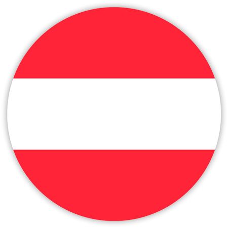 Simple round flag of Austria . Template for your design . Template for your designのイラスト素材