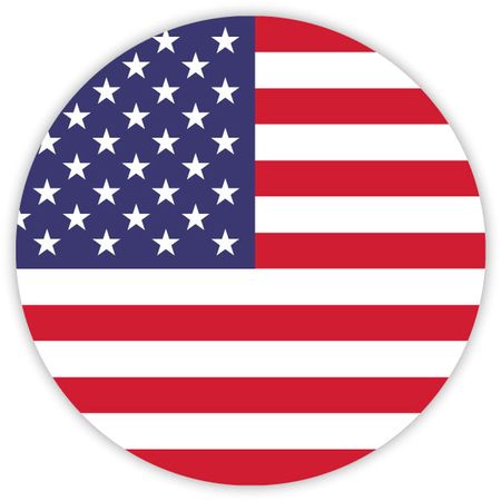 Simple round flag of United States . Template for your design . Template for your designのイラスト素材
