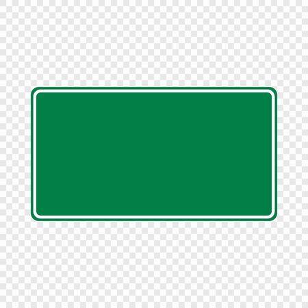 Blank green traffic road sign isolated . Template for your designのイラスト素材