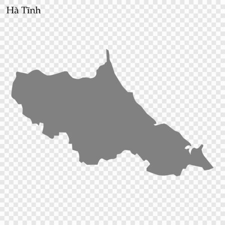 High Quality map of Ha Tinh is a province of Vietnamのイラスト素材