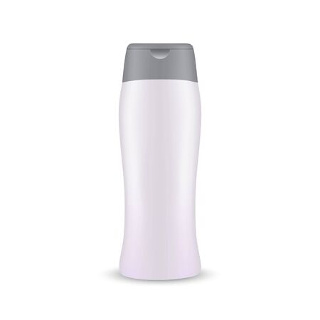 Realistic plastic Shampoo bottle mockup, Template For Your Designのイラスト素材