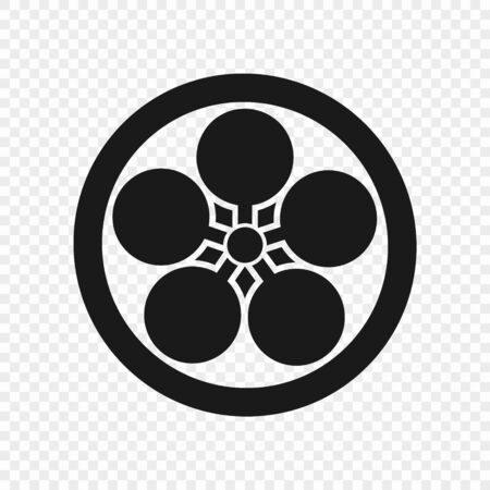 Symbol of Tenrikyo isolated. Vector illustration . Template for your designのイラスト素材